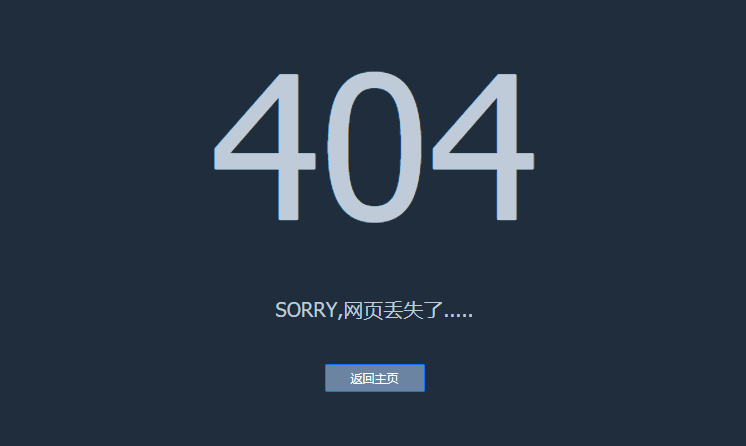 網(wǎng)站404錯(cuò)誤頁面示意圖